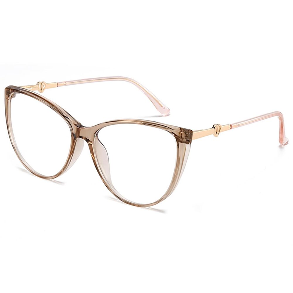 1029 TR90 Trendy Cat Eye Large Frame Glasses Retro Trend Glasses
